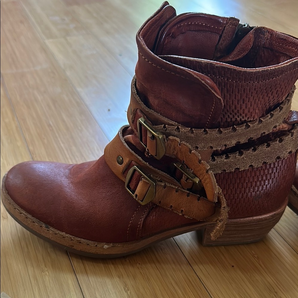 A.S.98 Phoenix Women's Leather Ankle Boots in Rust & Tan, Womens EU 38 - Picture 5 of 9